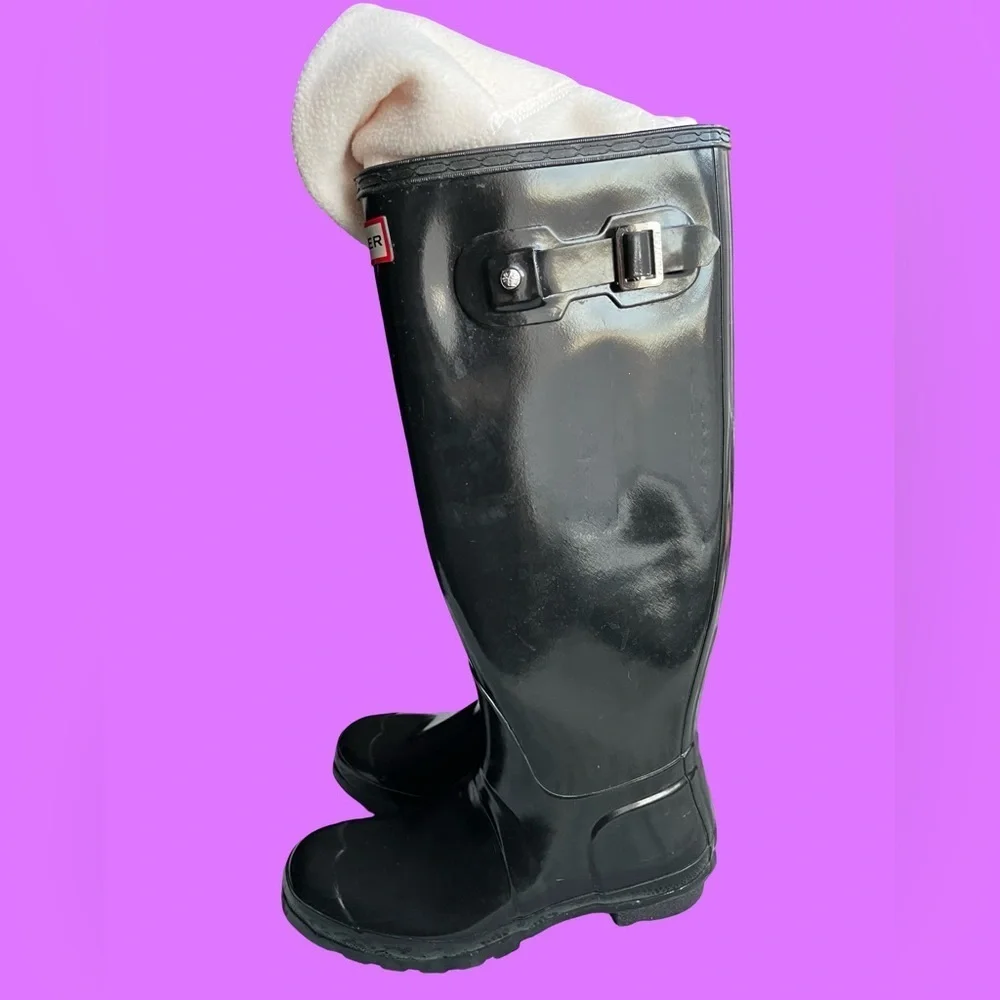Hunter boots glossy